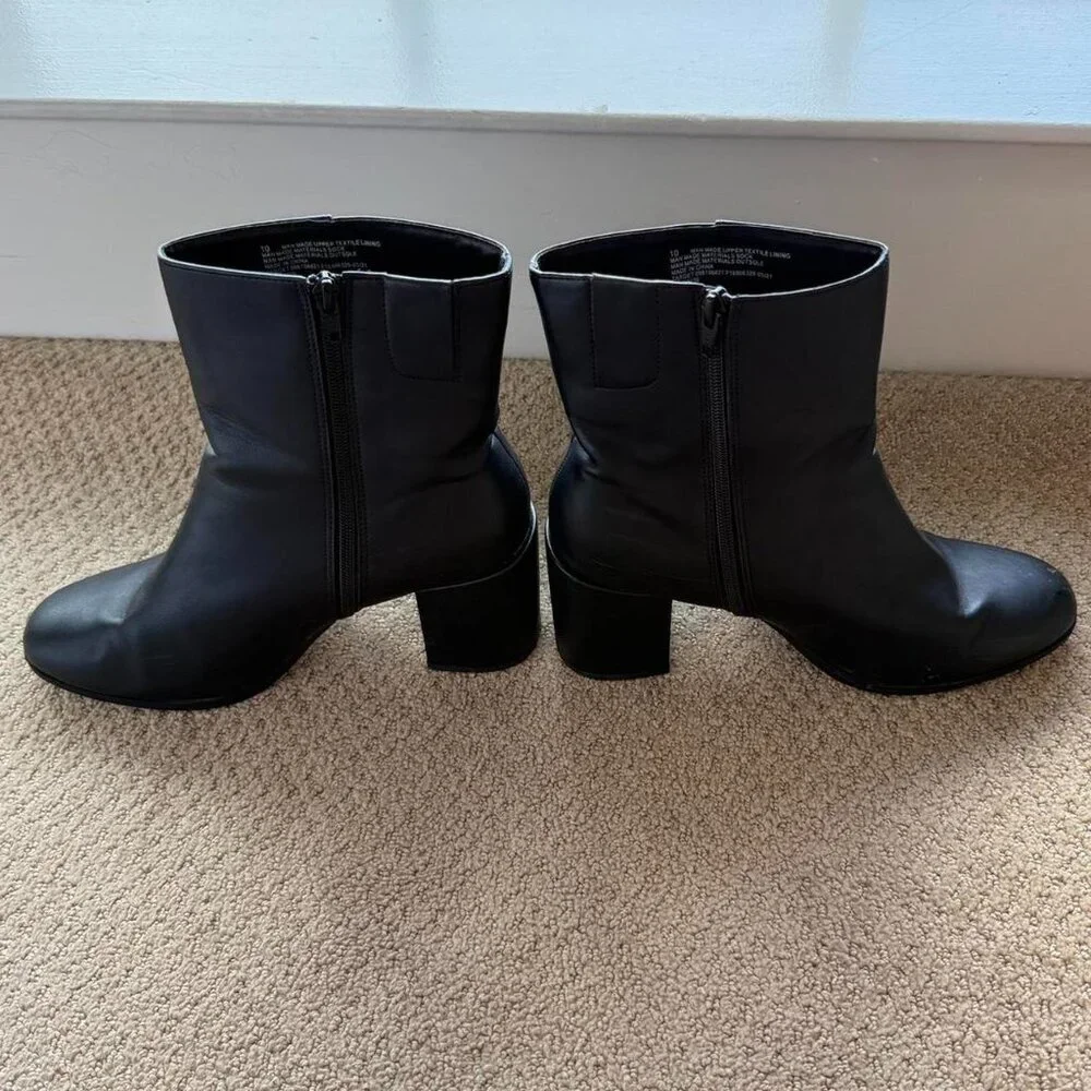 Target A New Day Black Booties Size 10